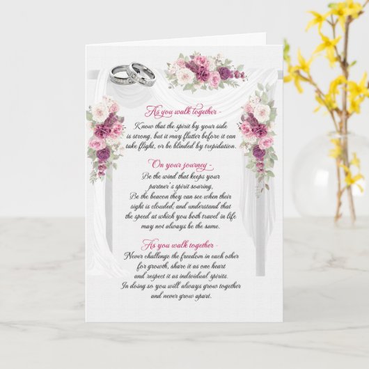 Two Brides Lesbian Wedding Congratulations カード (黄色い花)