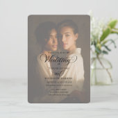 Two Brides Wedding Photo Template 招待状 (スタンド正面)