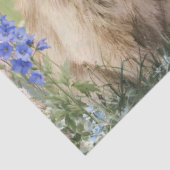 Two Bunnies with Wild Flowers Rucksack Easter 薄葉紙 (詳細)