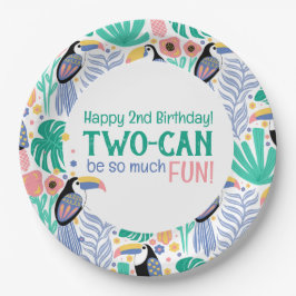 TWO-CAN はとても楽しい、誕生日 ペーパープレート