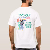 TWO-CAN (Toucan)二回目の誕生日パパ Tシャツ (裏面)
