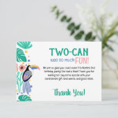 TWO-CAN (Toucan) 2nd Birthday  サンキューカード (スタンド正面)