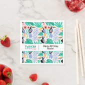 TWO-CAN (Toucan) Tropical Birthday スタンダードカクテルナプキン (インサイチュ)