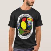 Two Cans Are Better Than One Funny Toucan Beer Tシャツ (正面)