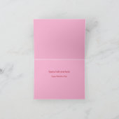 Two Cartoon Chameleon Pink Valentine Card カード (内部)