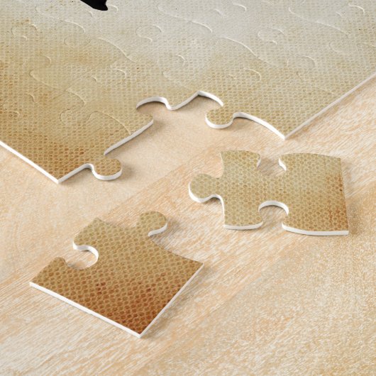 Two Cat Silhouette ジグソーパズル (側面)