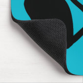 Two Catsハートシルエットマウスパッド マウスパッド (コーナー)