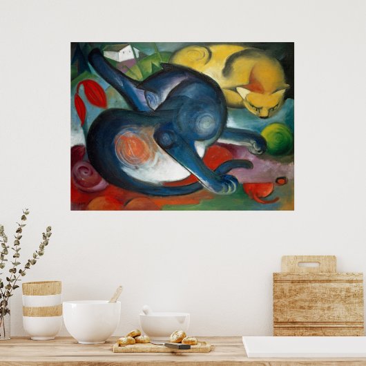 Two cats ポスター (キッチン)