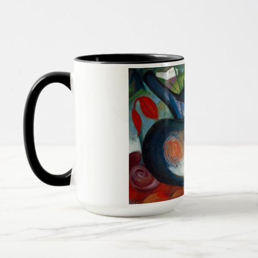 Two Cats, Blue and Yellow (1912) by Franz Marc マグカップ (左)