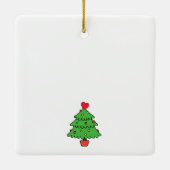 Two Cats First Christmas Together セラミックオーナメント (裏面)