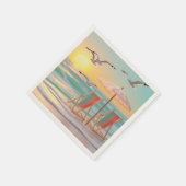 "Two Chairs Beside The Sea" スタンダードカクテルナプキン (角)