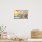 "Two Chairs By The Sea" ポスター (キッチン)