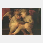 Two Cherubs Reading by Rosso Fiorentino, Angels ラッピングペーパーシート (正面2)