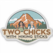 Two Chicks Sticker (Glossy) シール (正面)