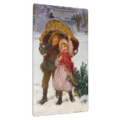 Two children in the snow by Frederick Morgan クリップボード (右)
