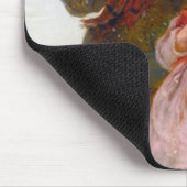 Two children in the snow by Frederick Morgan マウスパッド (コーナー)