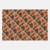 Two children in the snow by Frederick Morgan ラッピングペーパーシート (正面)