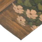 Two Children with Sleeping Puppy Rustic Tablecloth テーブルクロス (アングル)