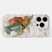 Two Christmas Angels - Victorian Scrap Christian Case-Mate iPhoneケース (裏面 (横))