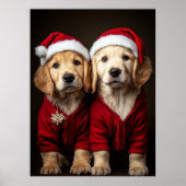 Two Christmas Puppies ポスター (正面)