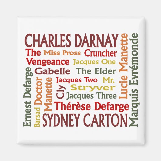 Two Citiesキャラクター マグネット (正面)