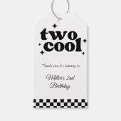 Two Cool 2歳の誕生日ありがとうギフトタグ ギフトタグ (正面)