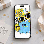 Two Cool 2歳の誕生日招待状 招待状