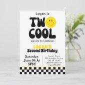 Two Cool Boy 2歳の誕生日パーティー 招待状 (スタンド正面)