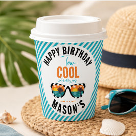 Two Cool Boy 2歳の誕生日パーティー 紙コップ