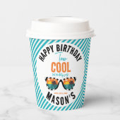 Two Cool Boy 2歳の誕生日パーティー 紙コップ (裏面)