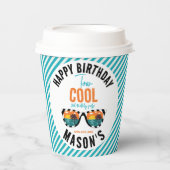 Two Cool Boy 2歳の誕生日パーティー 紙コップ (正面)