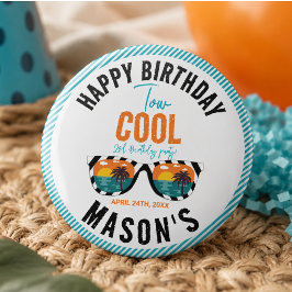 Two Cool Boy 2歳の誕生日パーティー 缶バッジ
