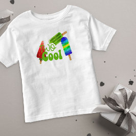 Two Cool Boys 2歳の誕生日ポップシクル トドラーTシャツ