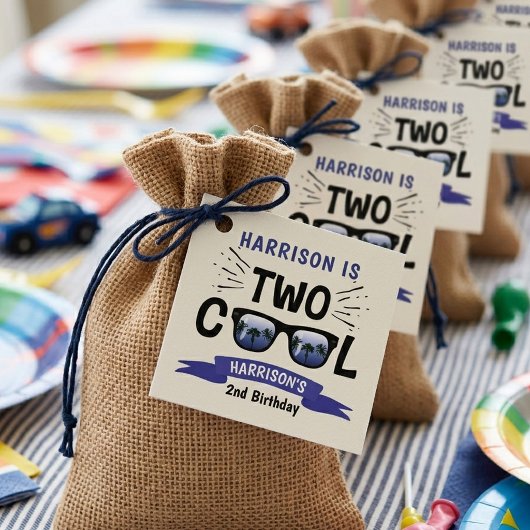 Two Cool Boys 2nd Birthday フェイバータグ