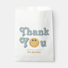 Two Cool Dude Boys 2nd Birthday Party Thank You フェイバーバッグ