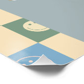 Two Cool Dude Boys 2nd Birthday Welcome Sign ポスター (コーナー)