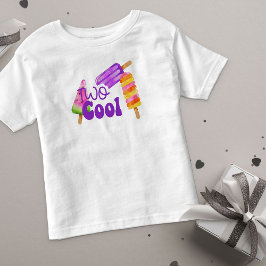 Two Cool Girls 2nd バースデー ポップシクル トドラーTシャツ