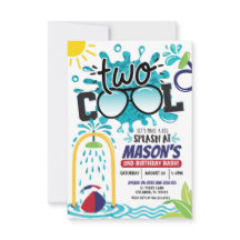 Two Cool Splash Party バースデー招待状