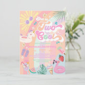 Two Cool Summer Rainbow Sun 2nd Birthday  招待状 (スタンド正面)