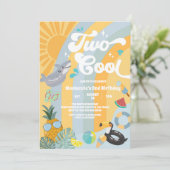 Two Cool Summer Rainbow Sun 2nd Birthday  招待状 (スタンド正面)