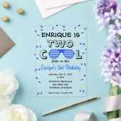 TWO Cool Sunglass 2nd Birthday Party アクリル招待状 (インサイチュ (ウェディング))