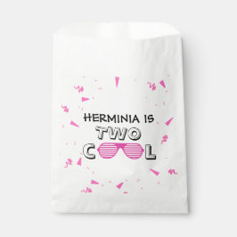 TWO Cool Sunglass 2nd Birthday Party Paper Plates フェイバーバッグ