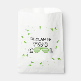 TWO Cool Sunglass 2nd Birthday Party Paper Plates フェイバーバッグ