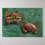 Two Crabs (F606) Van Gogh Fine Art ポスター<br><div class="desc">Two Crabs, Vincent van Gogh, Arles January 1889. Oil on canvas, 47 x 61 cm. London, Helly Nahmad Gallery. F 606, JH 1662 Vincent Willem van Gogh (30 March 1853 – 29 July 1890) was a Dutch Post-Impressionist artist. Some of his paintings are now among the world's best known, most...</div>