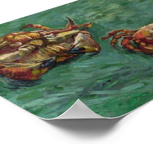 Two Crabs (F606) Van Gogh Fine Art ポスター (角)