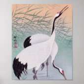 Two cranes vintage ポスター (正面)