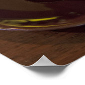 two cups of freshly brewed espresso coffee on a ポスター (角)