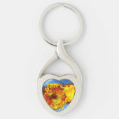 Two Cut Sunflowers Van Gogh キーホルダー (正面)