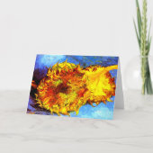 Two Cut Sunflowers Van Gogh 招待状 (正面)