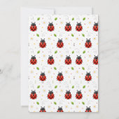 Two Cute Ladybug 2nd Birthday Party for Kids 招待状 (裏面)